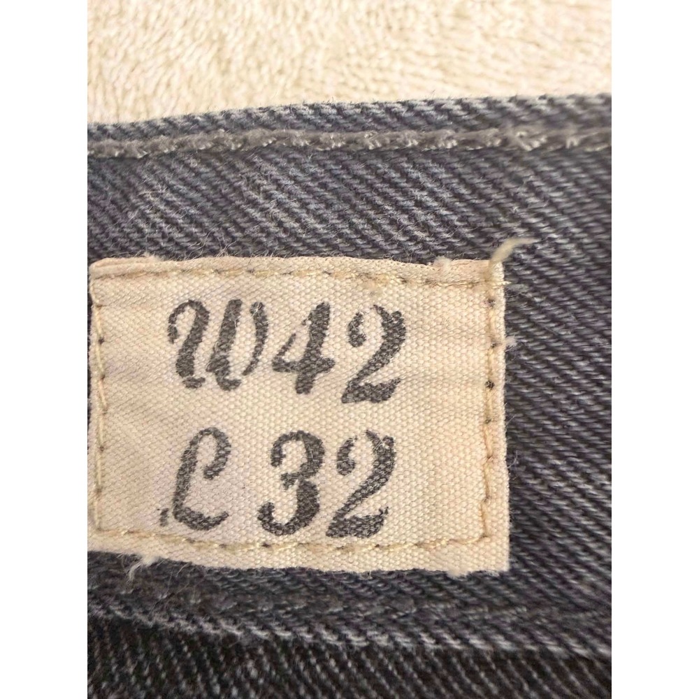 PJ Mark Mens Straight Leg Jeans Faded Black Denim 42x32 (Actual 38x27) - Picture 3 of 9